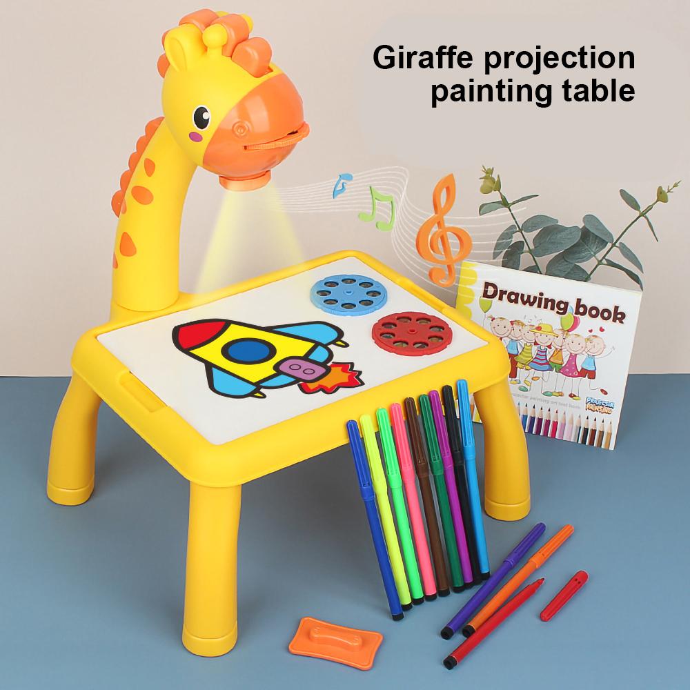 small kids projector painting kit-Projection Drawing Board-Drawing Board-Education Writing Board learning table Writing Board