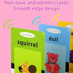 Talking Flash Cards Educational Toys - Talking Flashcards Learning Toys for Toddlers - Montessori Toys Flash Cards for Age 3 4 5 6