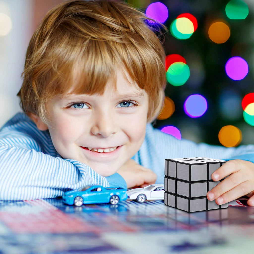 Original Qiyi Mirror Cube 3x3 Golden Sticker Less Qiyi Warrior S Best Quality Fast Speed Magic Rubik Speed Cube Educational Puzzle Toys