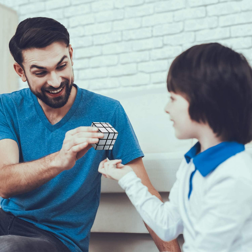 Original Qiyi Mirror Cube 3x3 Golden Sticker Less Qiyi Warrior S Best Quality Fast Speed Magic Rubik Speed Cube Educational Puzzle Toys