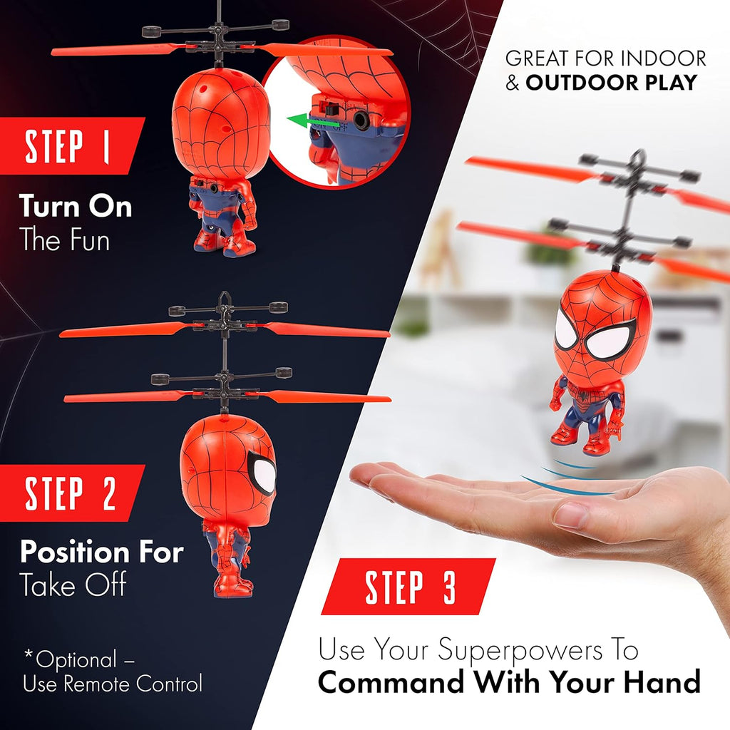 Rechargeable Spiderman Flying Ball for Kids || Rechargeable Light up Ball Drone for Indoor and Outdoor Game
