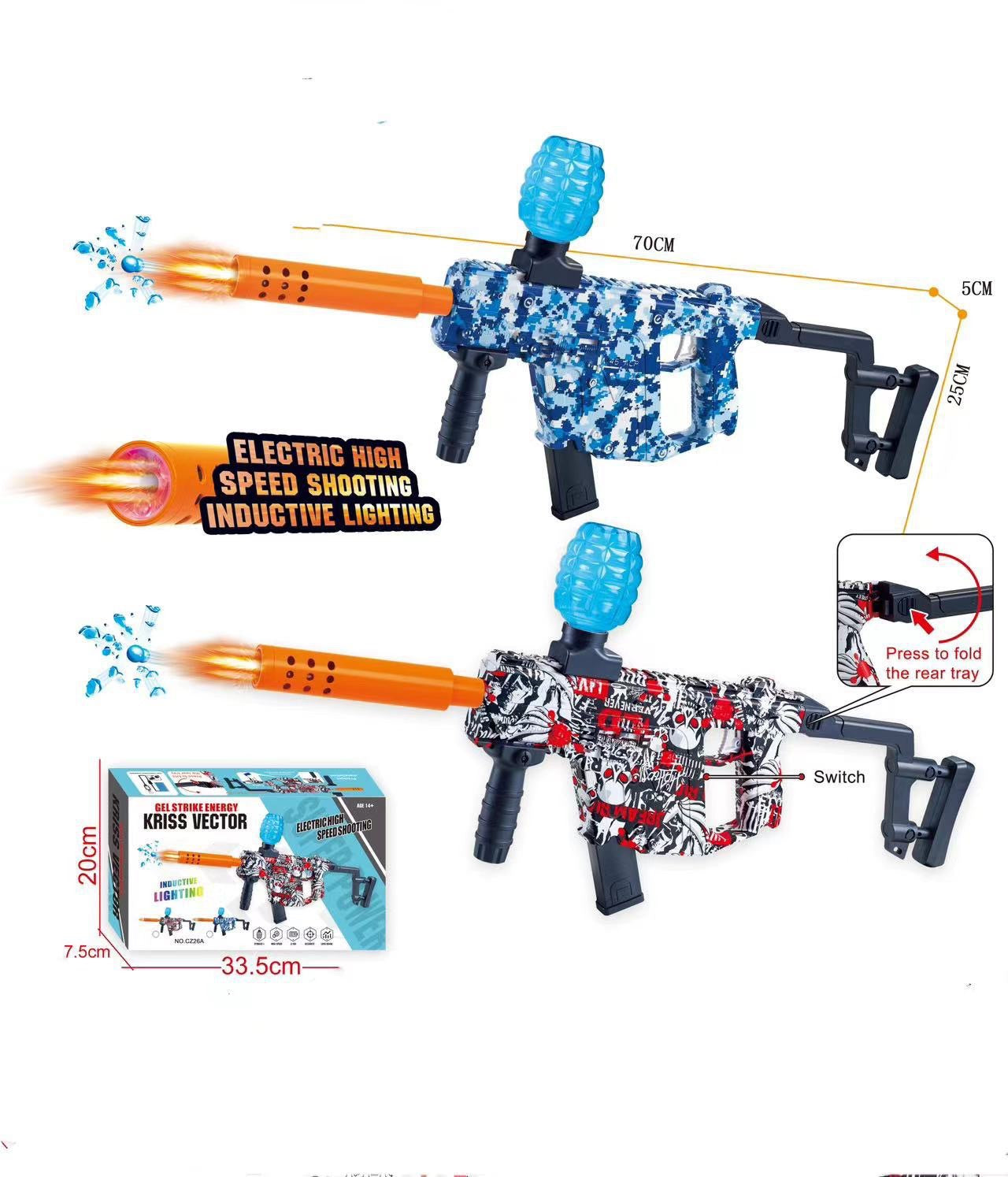 Electric full automatic Gel blaster machine for kids